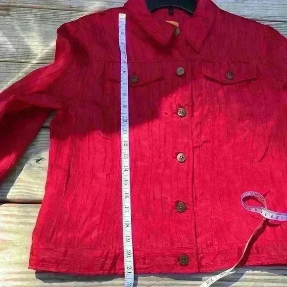 Ruby Rd. Women’s size 12 Red jacket with button closure, - Picture 6 of 9